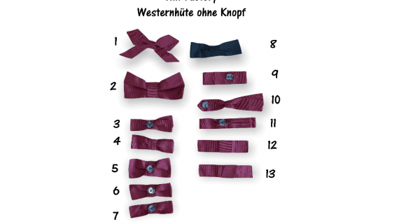 Hutmasche in div. Formen