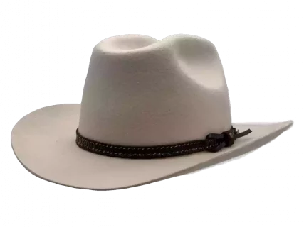 Westernhut Desperado in Hellbeige mit Lederhutband