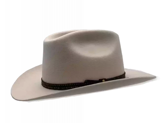 Westernhut Desperado in Hellbeige mit Lederhutband