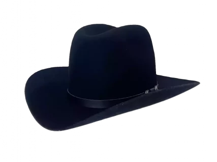 Westernhut Rodeo Schwarz Mit Lederhutband